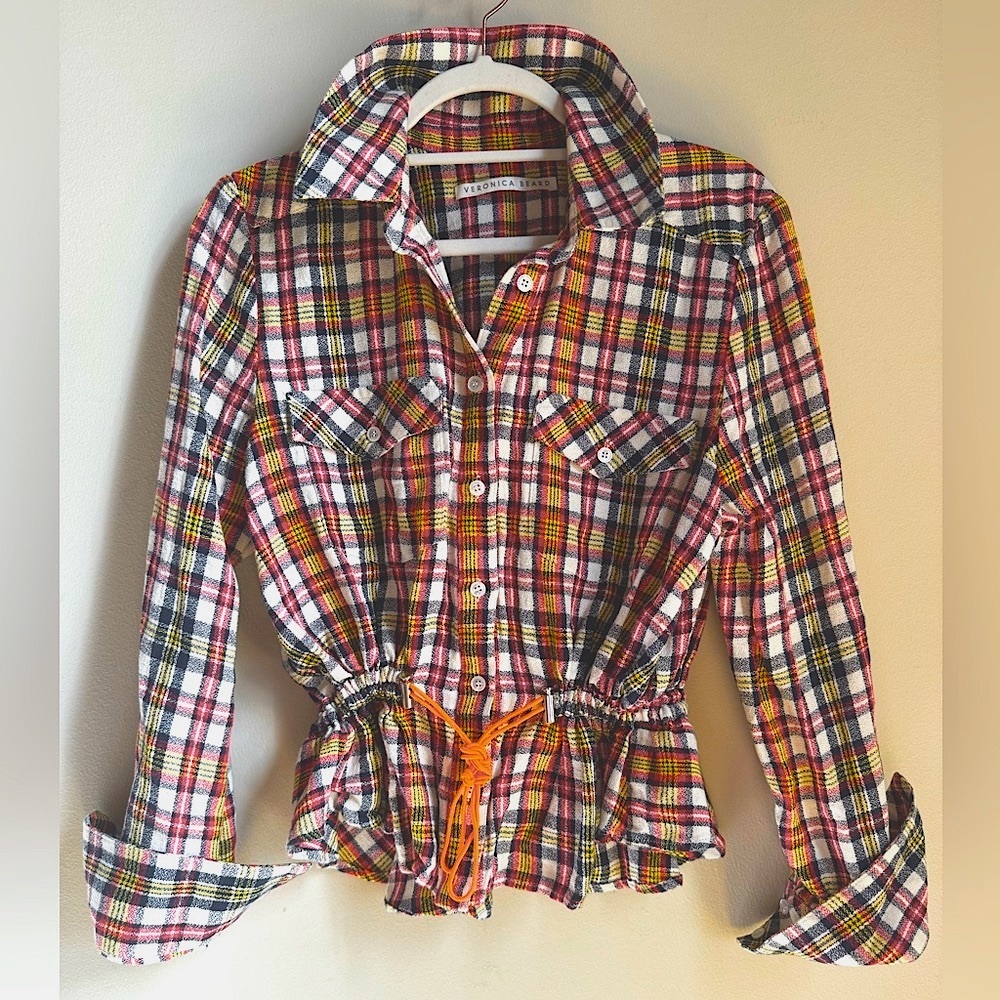 Veronica Beard Shania Cinched Shirt Jacket - Picture 2 of 11
